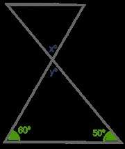 )find the measure of angle x in the figure below: