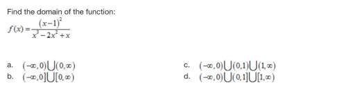 Find the domain of the function: