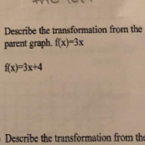 How to describe the transformation from the parent graph