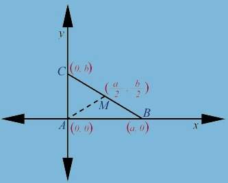 Complete the following proof. prove: the midpoint of the hypotenuse of a right triangle