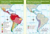 What is the elevation and climate of the land in western south america