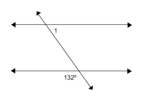 Given that the lines that appear to be parallel are parallel, what is the measure of angle 1?&lt;