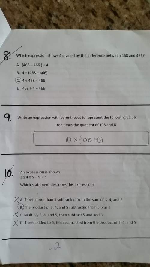 What is the correct answer for 8. and 10