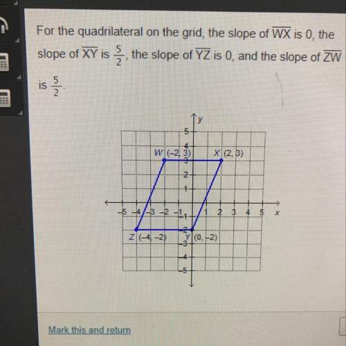 Which statement verifies that quadrilateral wxyz is a parallelogram?  a)the difference o