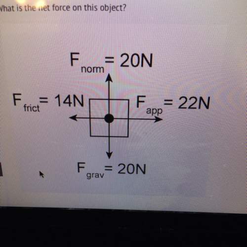 What is the net force on this object? a. 22 newtons b. 8 newtons c. 0 newtons d. 36 newtons (there'