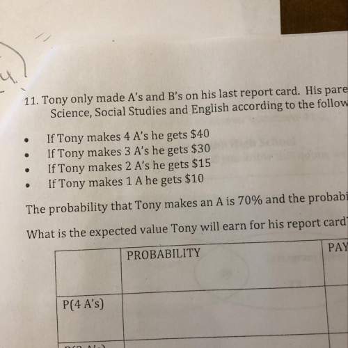 Tony only made as and bs in his last report card
