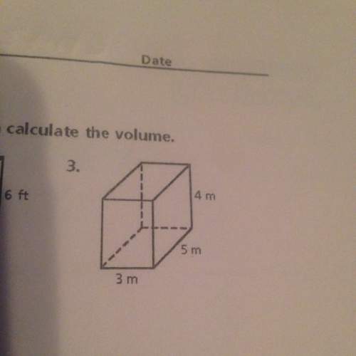 Write a numerical expression for the volume