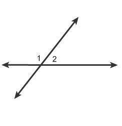 Which relationship describes angles 1 and 2?  select each correct answer. co