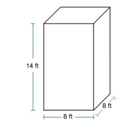 What is the volume of the rectangular prism 30ft3 224ft3576ft3896ft3