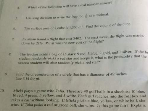 How do you solve number 8 and what is its probability