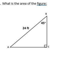 What is the area of the figure? make sure to show your work and provide complete geometric explanat