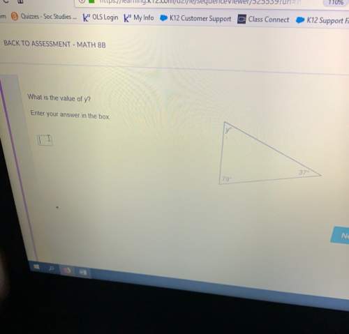 Enter your answer in the box what is the value of y