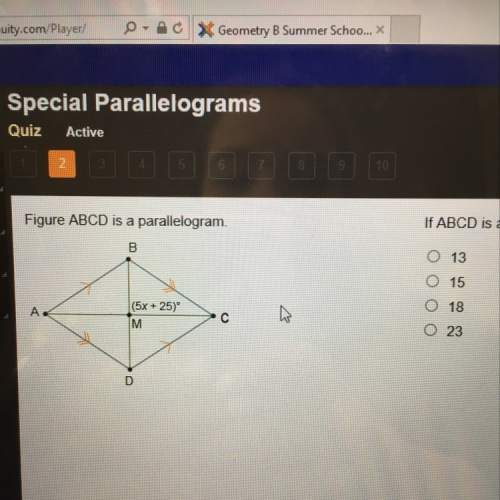 If abcd is also a rhombus, what must be the value of x ? ? asap
