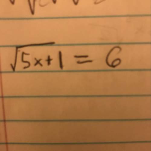 What is the square root of 5x+ 1 = 6 ?