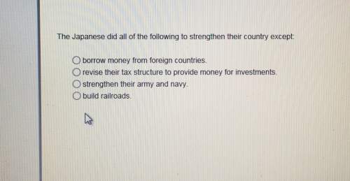 The japanese did all of the following to strengthen their country excepto borrow money from foreign
