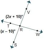 What is the measure of angle trv?  20° 50° 60° 130°