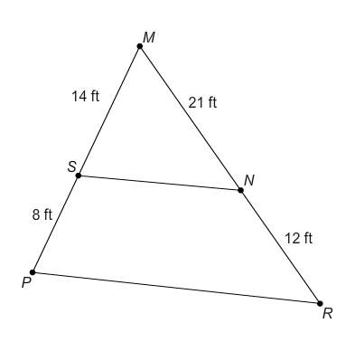 Is △pmr similar to △smn ? if so, which postulate or theorem proves these two triangles are similar?