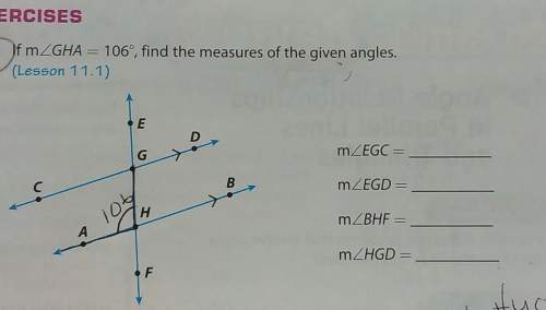 Ercisesf mzgha - 106', find the measures of the given angles.t(lesson 11.1)mčegd