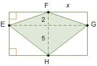 (asap) kite efgh is inscribed in a rectangle where f and h are midpoints of parallel sides.