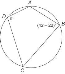 Math lease will give !  quadrilateral abcd  is inscribed in this circle.
