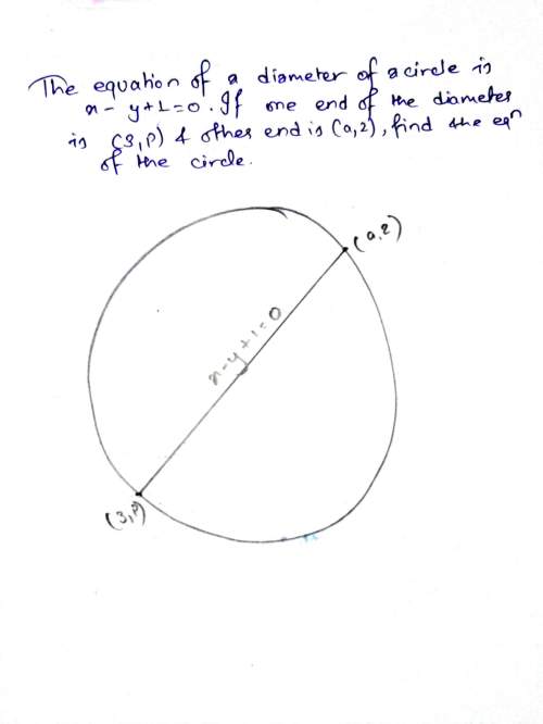 The equation of a circle is x - y + 1 = 0 . if one end of the diameter is ( 3, p) and other end is (