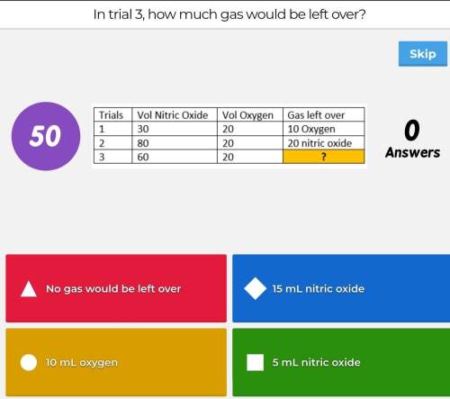 Iknow the answer (no gas would be left over), but i would like to know how to get it, . much appreci
