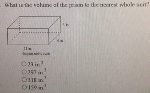What is the volume of the prism to the nearest whole number? ?