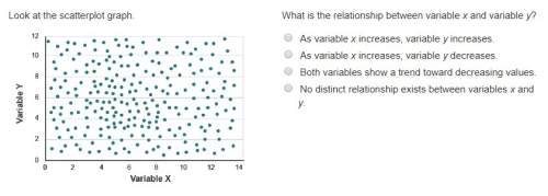 What is the relationship between variable x and variable y?