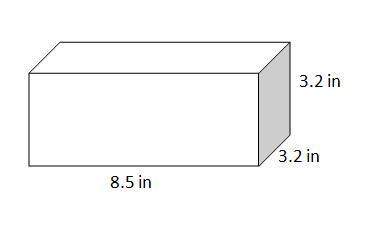 Estimate the volume. a) 15 in3  b) 32 in3  c) 72 in3  d) 81 in3