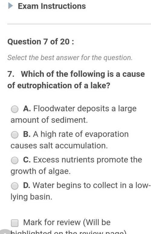Which of the following is a cause of eutrophication of a lake?