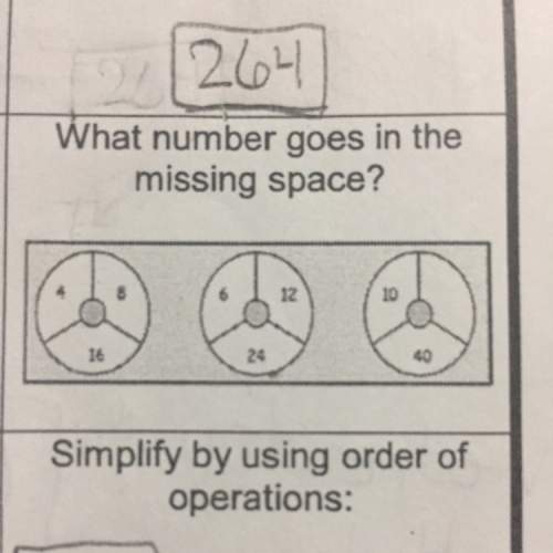 What number goes in the missing space?