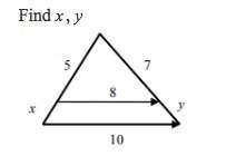 Find x and y diagram listed below