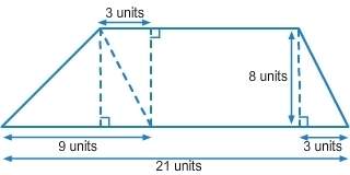 The area of the figure is  __ square units.