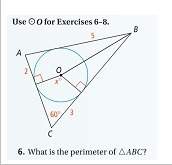 Need ! geometry circles!  show work plz 6. what is the perimeter of angle a