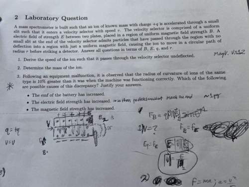 Mass spectrometer question. question #3 only