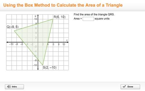 Answer asap. find the area of the triangle qrs. area = square units