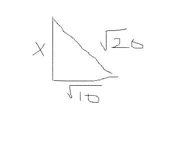 Use the pythagorean theorem to find the exact value of x for the right triangle below. the picture b
