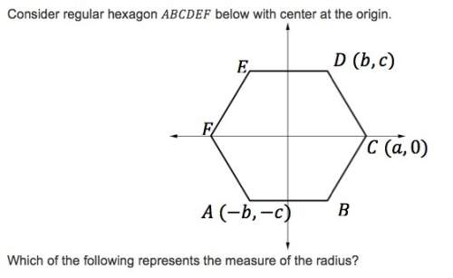 Which of the following represents the measure of the radius?  1. a units  2. b uni