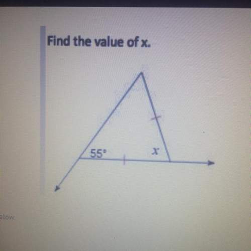 Find the value of x. a) 55 b) 60 c) 70 d) 125