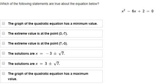 Which of the following statements are true about the equation below?