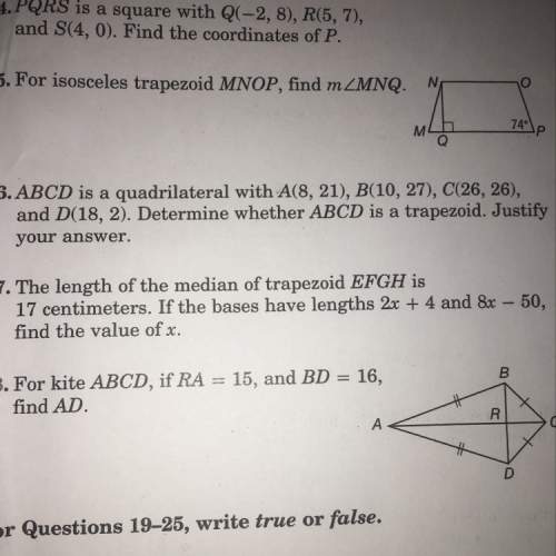 For isosceles trapezoid mnop,find m