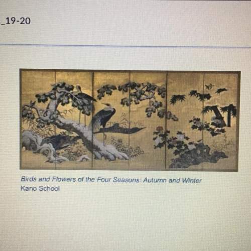 Which japanese religions are reflected in the symbolism of the images on this folding sc
