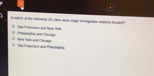 In which of the following us cities were major immigration stations located? o san francisco and new