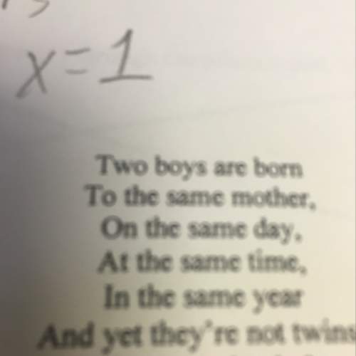 Two boys are born to to the same mother, on the same day, same time, same year and yet they're not t