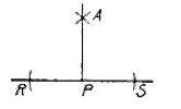 Which basic construction is shown here?  a) bisect an angle  b) bisect a line segment