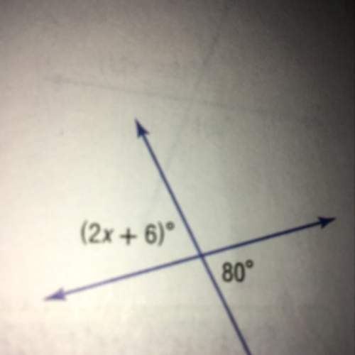 What is the value of x in the figure at the right?