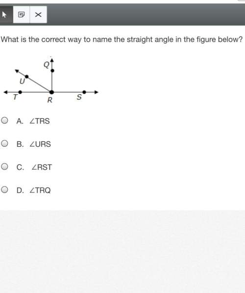 What is the correct way to name the straight angle in the figure below?