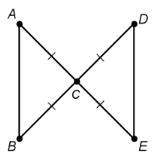 Identify the triangle congruence postulate or theorem (sss, sas, asa, aas, or hl) that shows the tri