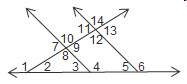 Which pairs of angles are congruent because they are vertical angles? check all that apply.