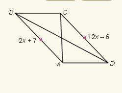 Find the value of x which abcd must be a parallellogram? express your answer as a decimal. x
